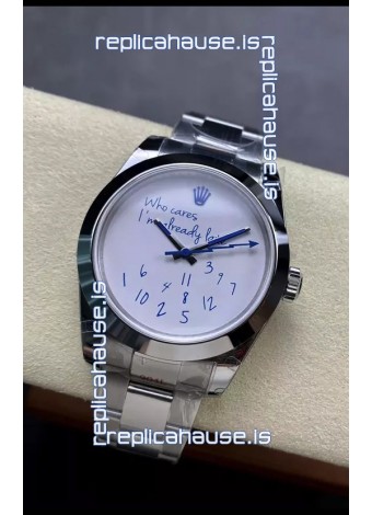 Rolex Datejust 41MM "Who Cares I'm already Late" Dial in Swiss Automatic Movement 