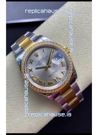 Rolex Datejust 126283RBR-0018 36MM Swiss 1:1 Mirror Replica in 904L Silver Dial