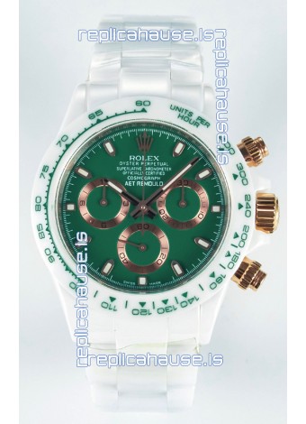 Rolex Daytona AET Remould Dark Green Dial Full Ceramic Strap Watch in Cal.4130 Movement