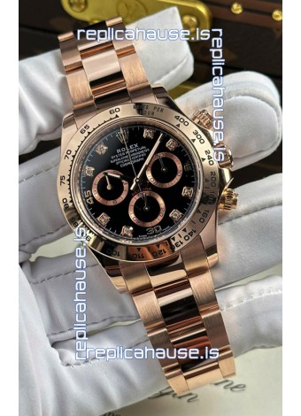 Rolex Daytona Super Clone REF.126505 Cal 4131 1:1 Swiss Replica Watch - 904L Steel Rose Gold
