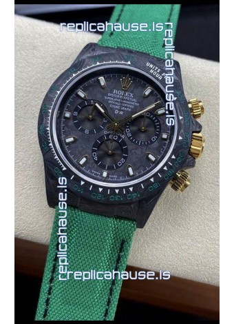 Rolex Daytona DiW Edition "All Black/Green" Watch - Forged Cabon Casing 1:1 Mirror Replica