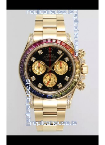 Rolex Cosmograph Daytona 116598BROW Yellow Gold Original Cal.4130 Movement 