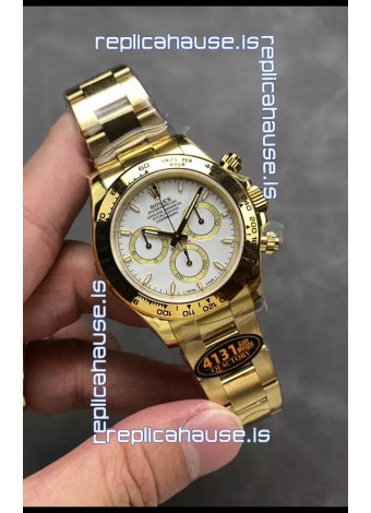Rolex Cosmograph Daytona M126518 Yellow Gold Casing and White Dial Original Cal.4131 Movement
