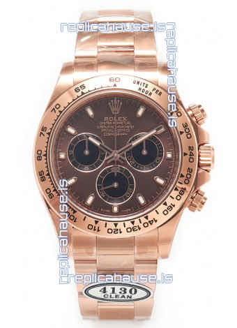 Rolex Cosmograph Daytona M116505 Rose Gold Casing and Brown Dial Original Cal.4130 Movement