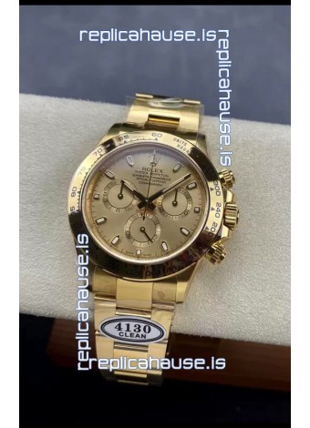 Rolex Cosmograph Daytona 116508 Yellow Gold Original Cal.4130 Movement - Improved Ultimate 904L Steel Watch