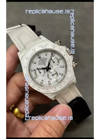 Rolex Cosmograph Daytona DiW Edition White Carbon Fiber Watch - Cal.4130 Movement 