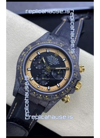 Rolex Cosmograph Daytona DiW CREAM INVERT GOLD Edition Carbon Fiber Replica Watch 