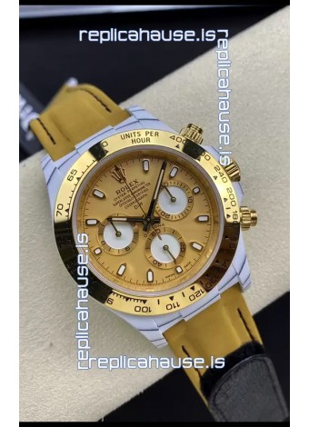 Rolex Cosmograph Daytona DiW GOLDEN ESSENCE Edition White Carbon Fiber Watch - Cal.4130 Movement 