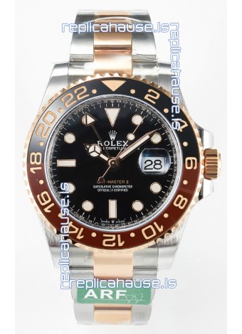 Rolex GMT Masters II Super Clone M126711CHNR-0002 Everose Two Tone Gold Swiss Replica Watch