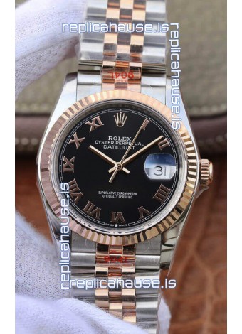 Rolex Datejust 36MM ETA-3135 Movement Swiss Replica in 904L Two Tone Roman Dial