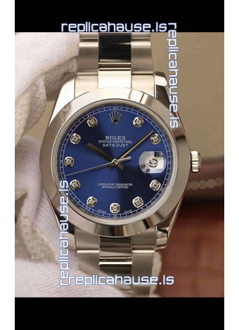 Rolex Datejust 41MM Cal.3135 Movement Swiss Replica Watch in 904L Steel Two Tone Grey Dial