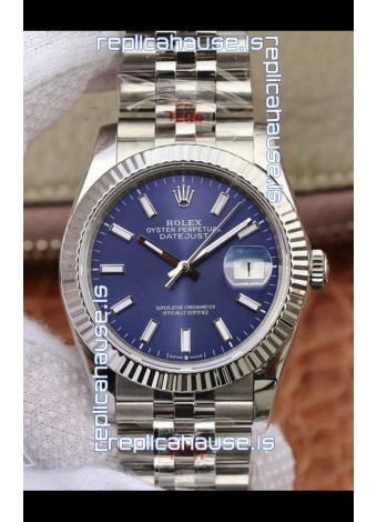 Rolex Datejust 36MM ETA-3135 Movement Swiss Replica in 904L Steel in White Roman Dial 