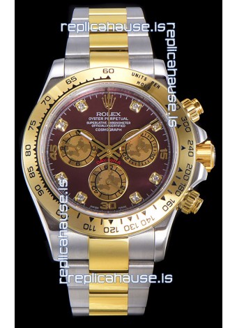 Rolex Daytona Two Tone Yellow Gold Original Cal.4130 Movement - 1:1 Mirror 904L Steel Watch