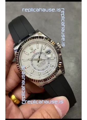 Rolex Sky-Dweller REF# M336235 White Dial Watch in 904L Steel Case 1:1 Mirror Replica