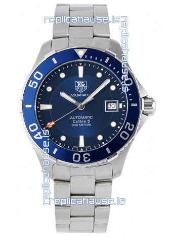 Tag Heuer Aquaracer Calibre 5 1:1 Mirror Replica Watch Blue Dial 904L Steel 41MM