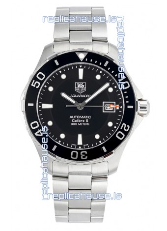 Tag Heuer Aquaracer Calibre 5 1:1 Mirror Replica Watch Black Dial 904L Steel 41MM