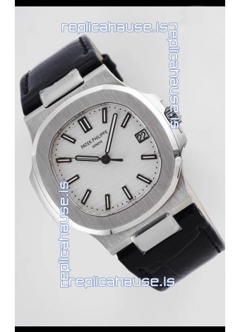 Patek Philippe Nautilus 5711/1A-011 1:1 Mirror Swiss Replica Watch in White Dial 904L Steel 