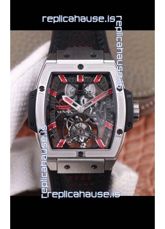 Hublot Masterpiece MP Senna Edition Genuine Tourbillon Swiss Replica Watch in Titanium Casing
