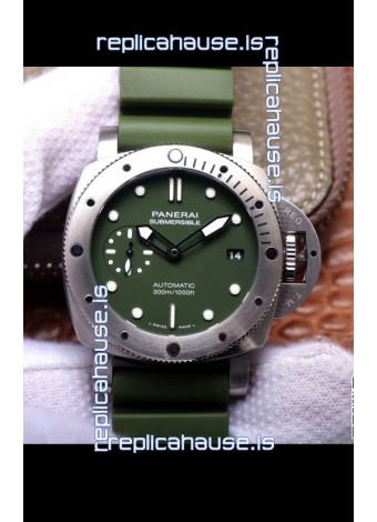 Panerai Luminor Submersible Verde Militare PAM1055 Swiss Replica Watch 42MM