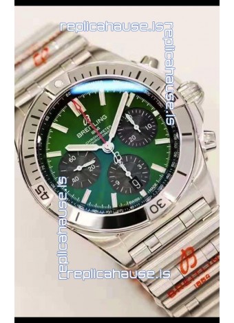 Breitling Chronomat B01 42 Edition Swiss 904L Steel Casing Green Dial 1:1 Mirror Replica Watch