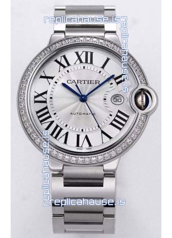 Ballon De Cartier Automatic 1:1 Mirror Swiss Replica Watch in 904L Steel Casing - 36MM