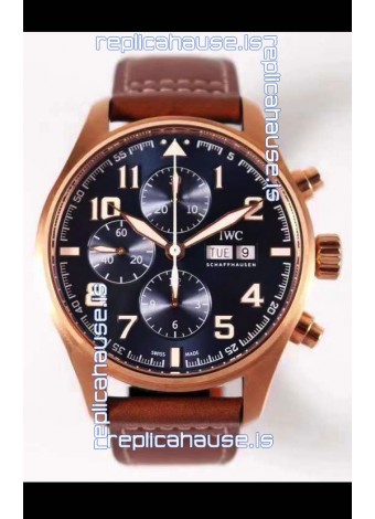 IWC Pilot Chronograph Le Petit Prince Edition Rose Gold 1:1 Mirror Replica Watch