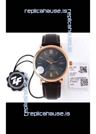 IWC Portofino Automatic 1:1 Mirror Quality Rose Gold Casing Swiss Replica Watch