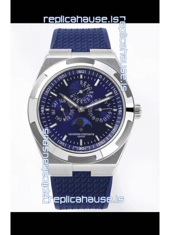 Vacheron Constantin Overseas Perpetual Calendar Ultra-Thin Blue Dial Steel Casing Replica