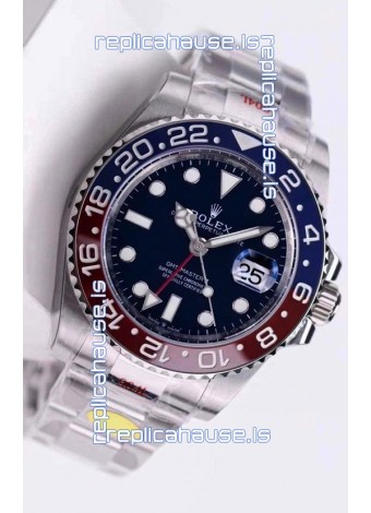 Rolex GMT Masters II 126719BLRO Pepsi Bezel Cal.3285 Movement Swiss Replica - Ultimate 904L Steel Watch