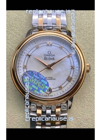 Omega De-Ville Two Tone Rose Gold Casing 1:1 Mirror Replica 33MM 