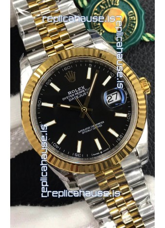 Rolex Datejust 126333 41MM Cal.3135 Swiss 1:1 Mirror Replica Watch in 904L Black Dial 