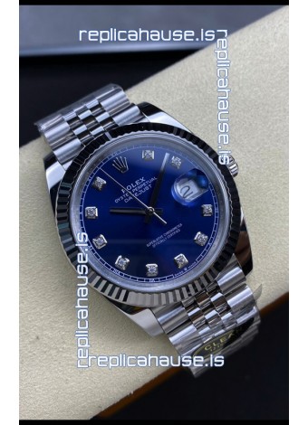 Rolex Datejust 126334 41MM ETA 3235 Swiss 1:1 Mirror Replica Watch in 904L Steel - Blue Dial