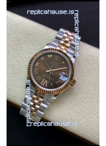 Rolex Datejust 278271 31MM Swiss Replica in 904L Steel in Brown Dial - 1:1 Mirror Replica