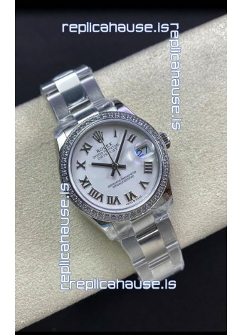 Rolex Datejust 278384 31MM Swiss Replica in 904L Steel in White Dial - 1:1 Mirror Replica