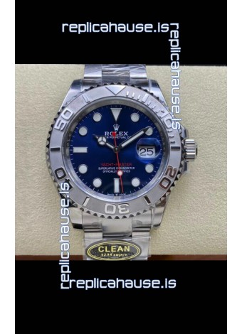 Rolex Yachtmaster 40mm Blue Dial - 1:1 Swiss Replica Watch in 904L Steel Casing