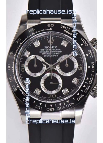 Rolex Cosmograph Daytona 116509 Black Dial Cal.4130 Movement - 904L Steel Watch