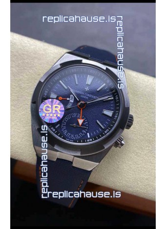 Vacheron Constantin Overseas Dual Time Titanium 1:1 Mirror Swiss Replica Watch in Blue Dial