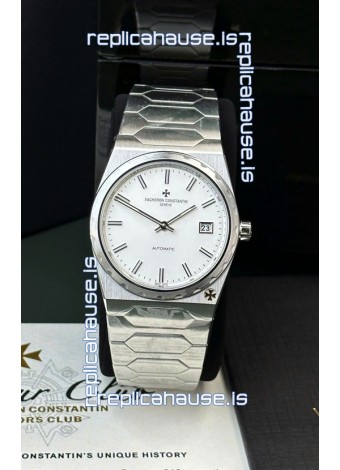 Vacheron Constantin Historiques 222 Super Clone 37MM Steel Casing Watch in White Dial 
