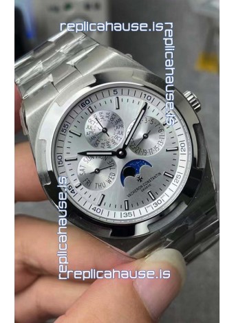 Vacheron Constantin Overseas Perpetual Calendar Ultra-Thin Steel Dial with Steel Strap