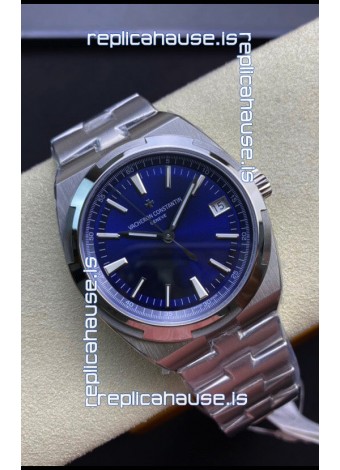 Vacheron Constantin Overseas 1:1 Mirror Swiss Replica Watch in Steel Blue Dial 