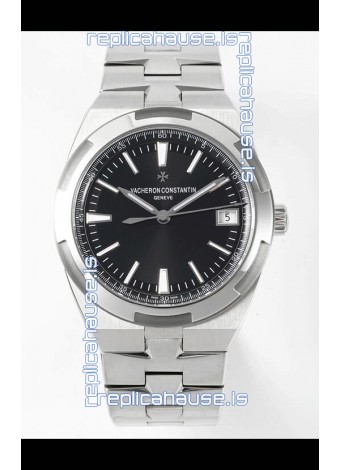 Vacheron Constantin Overseas 1:1 Mirror Swiss Replica Watch in Black Dial - Steel Strap