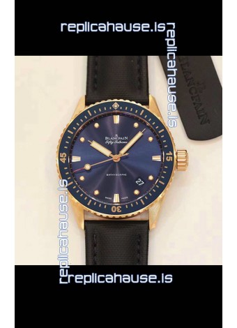Blancpain Fifty Fathoms BATHYSCAPHE Rose Gold Edition Swiss Replica 1:1 Swiss Watch
