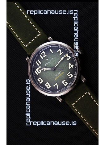 Zenith Pilot Type 20 Extra Special Green Dial Swiss Replica Watch 40MM