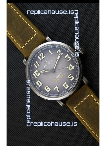 Zenith Pilot Type 20 Extra Special Grey Dial Swiss Replica Watch 40MM