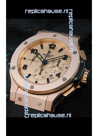 Hublot Big Bang Swiss Matte Limited Edition Watch Pink Gold Case