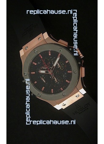 Hublot Big Bang AeroBang Swiss Watch in Pink Gold Case