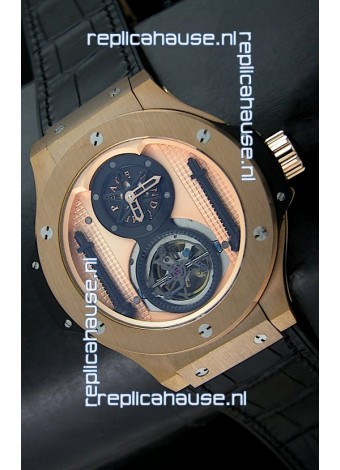 Hublot Big Bang King Power Tourbilon Japanese Replica Watch in Rose Gold