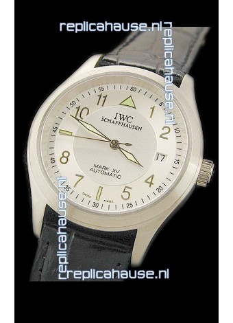 IWC Pilot MARK-XV Swiss Replica Watch in White Dial