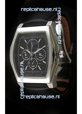 IWC Schaffhausen Da Vinci Japanese Replica Watch in Black