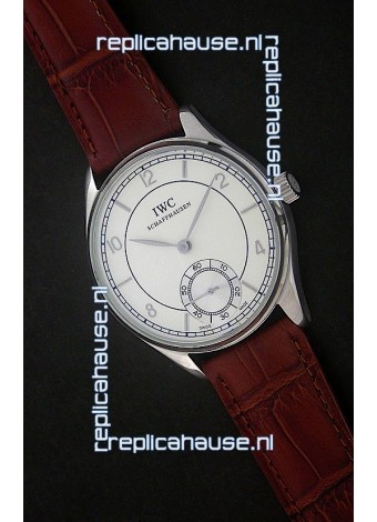 IWC Portuguese FA Jones Japanese Replica Watch in White Dial